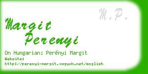 margit perenyi business card