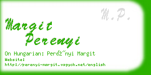 margit perenyi business card